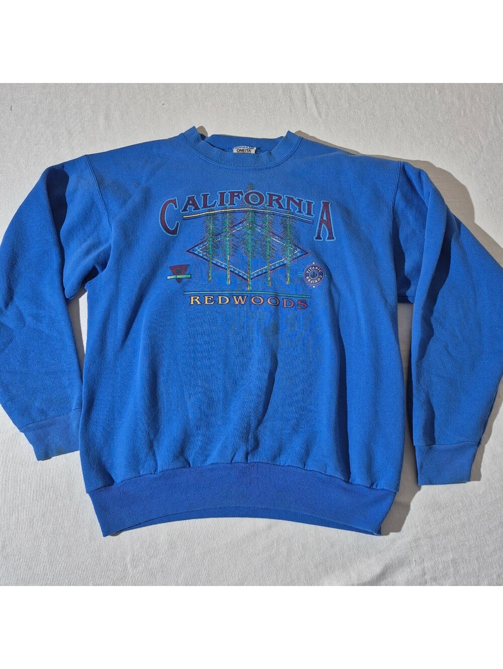 Vintage California Redwoods 90s XL XLarge blue sweatshirt - Picture 1 of 9